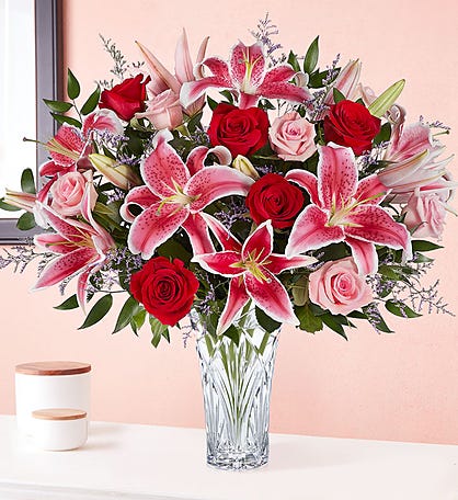 Marquis by Waterford® Blushing Rose & Lily Bouquet